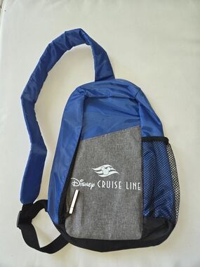 Disney Cruise Line Blue & Gray Sling Bag